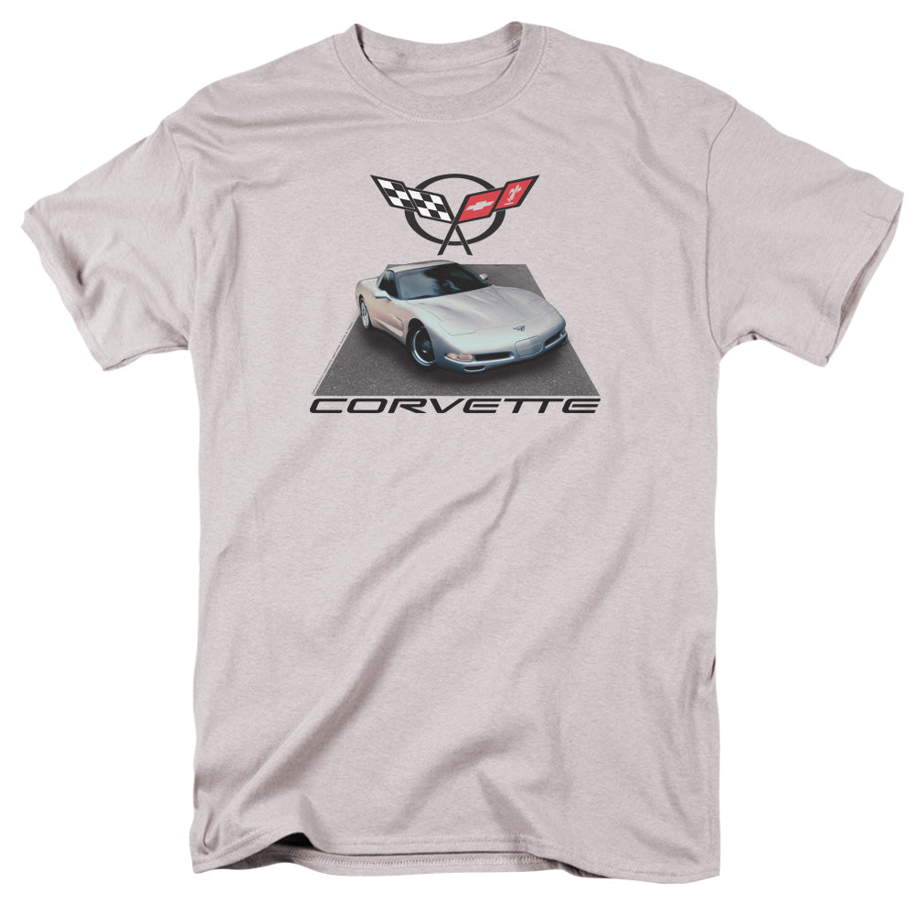 Chevrolet C5 Corvette 01 - Adult Regular Fit Short Sleeve - Silver