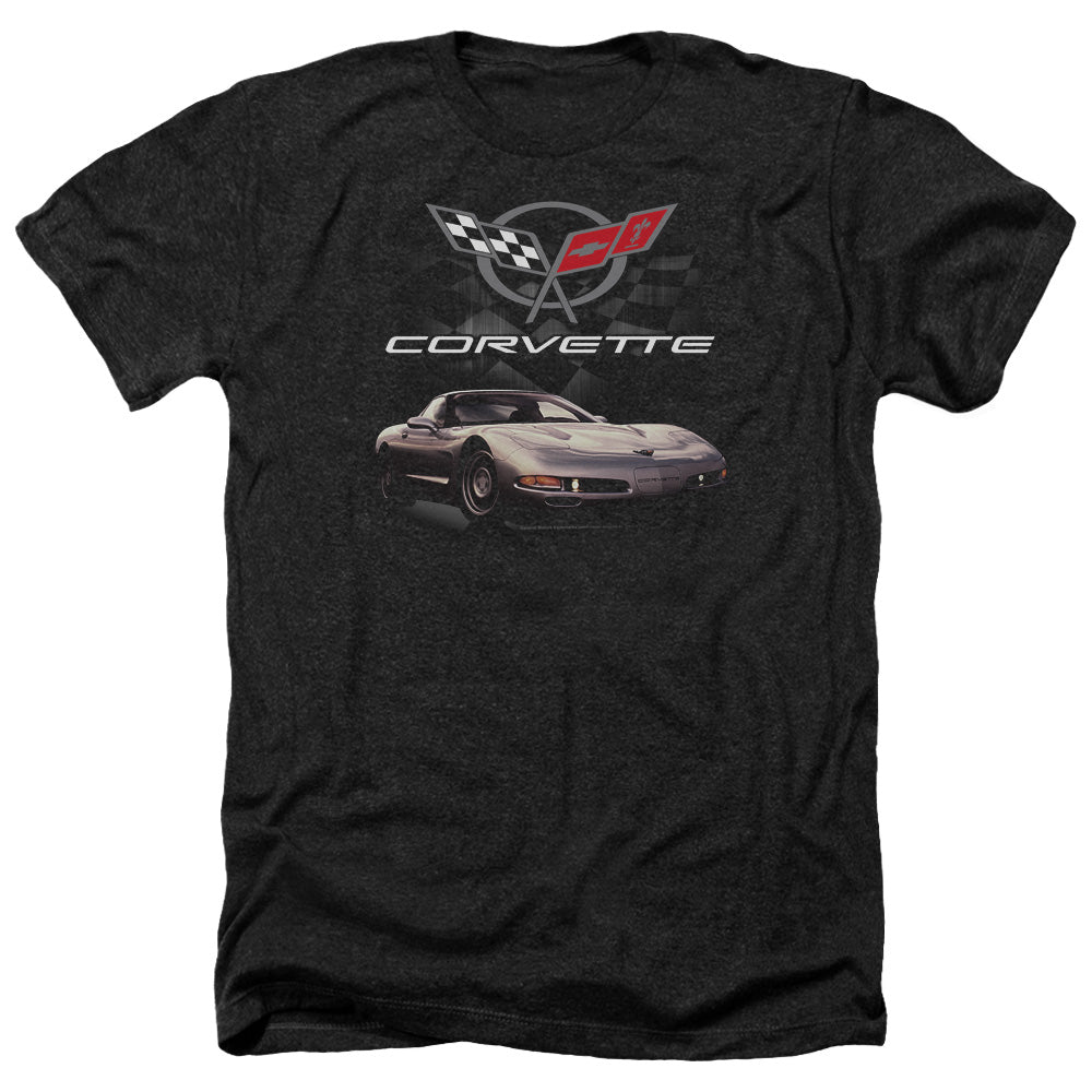 Chevrolet C5 Corvette Checkered Past-Adult Regular Fit Short Sleeve