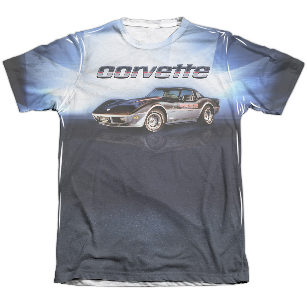 Chevrolet C3 Corvette Check Flag-Adult Regular Fit Short Sleeve