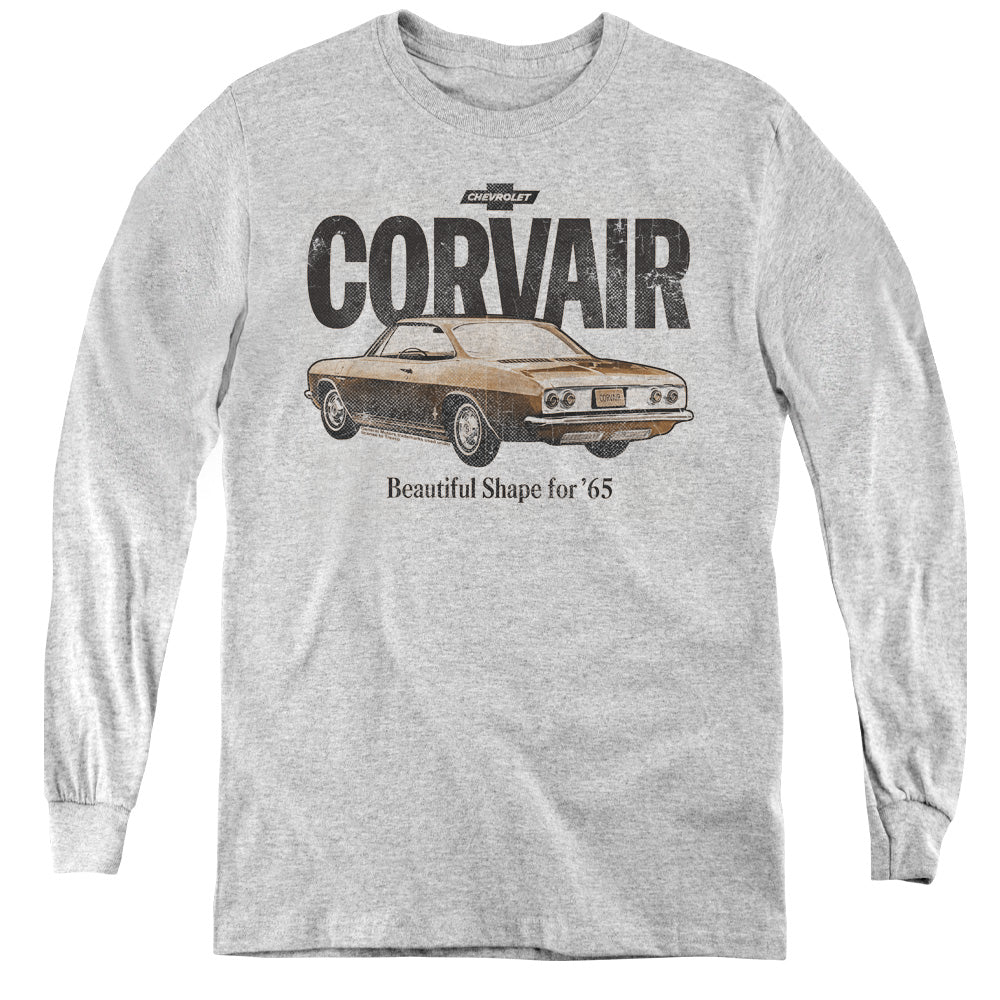 Chevrolet Retro Corvair-Long Sleeve Youth-Athletic Heather