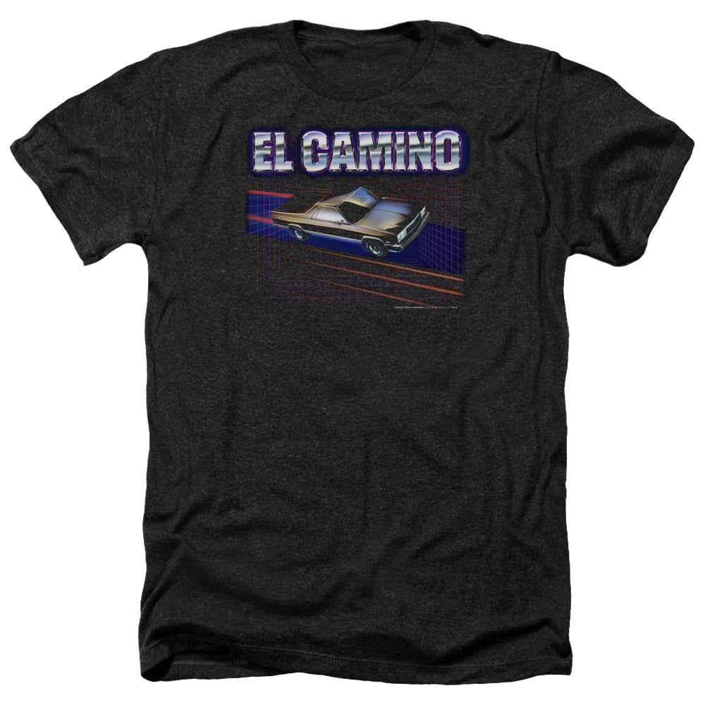 Chevrolet El Camino 85-Adult Regular Fit Heather Short Sleeve-Charcoal