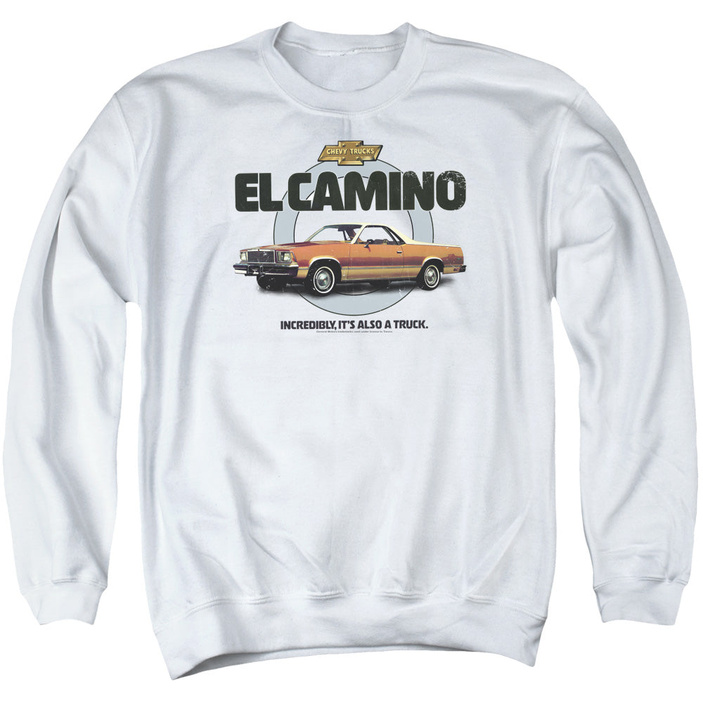 Chevrolet El Camino Also A Truck-Adult Crewneck Sweatshirt-White