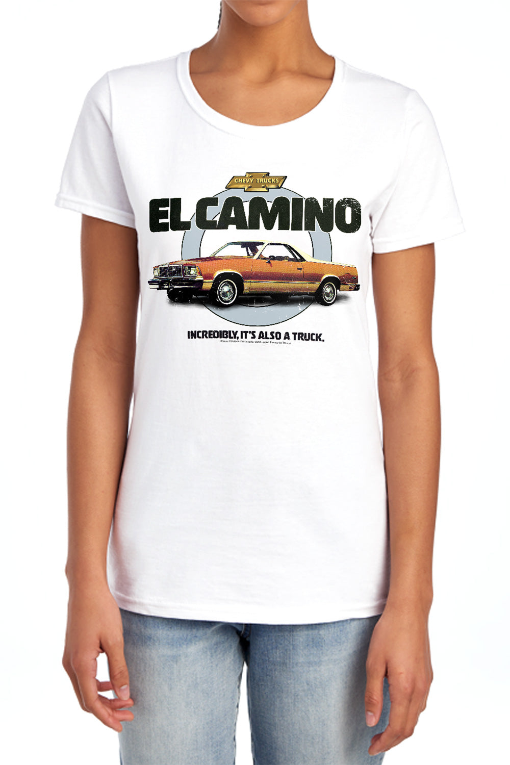 Chevrolet El Camino Also A Truck-Women's Short Sleeve-White