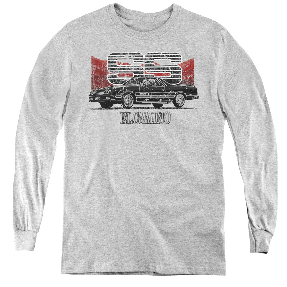 Chevrolet El Camino SS Mountains-Long Sleeve Youth-Athletic Heather