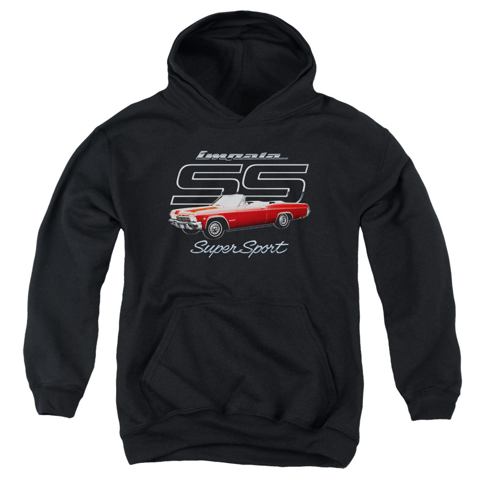 Chevrolet Impala SS-Youth Hooded Sweatshirt-Black