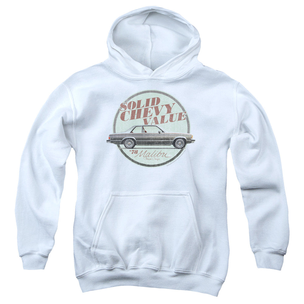 Chevrolet Do The Bu-Youth Hooded Sweatshirt-White