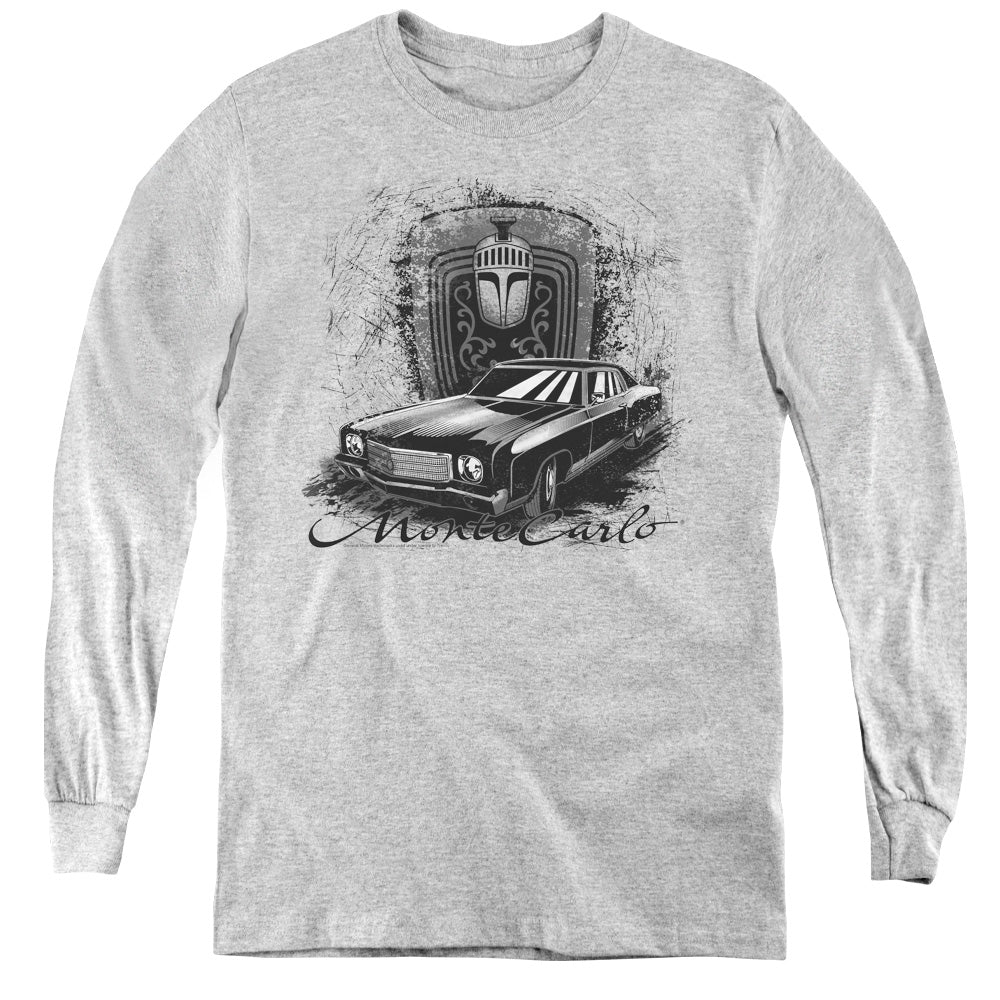 Chevrolet Monte Carlo Drawing-L/S Youth-Athletic Heather