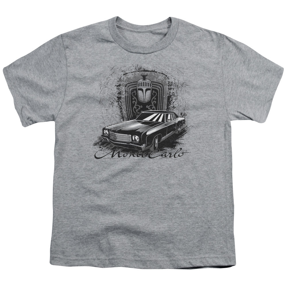 Chevrolet Monte Carlo Drawing Youth Tee - Athletic Heather Short Sleeve