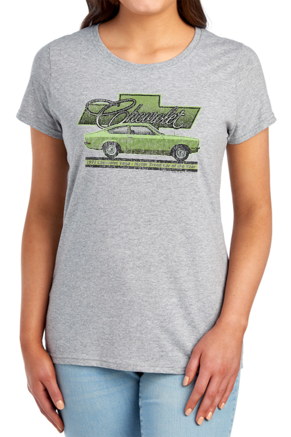 Chevrolet Vega Car of the Year 71-Women's Short Sleeve-Athletic Heather