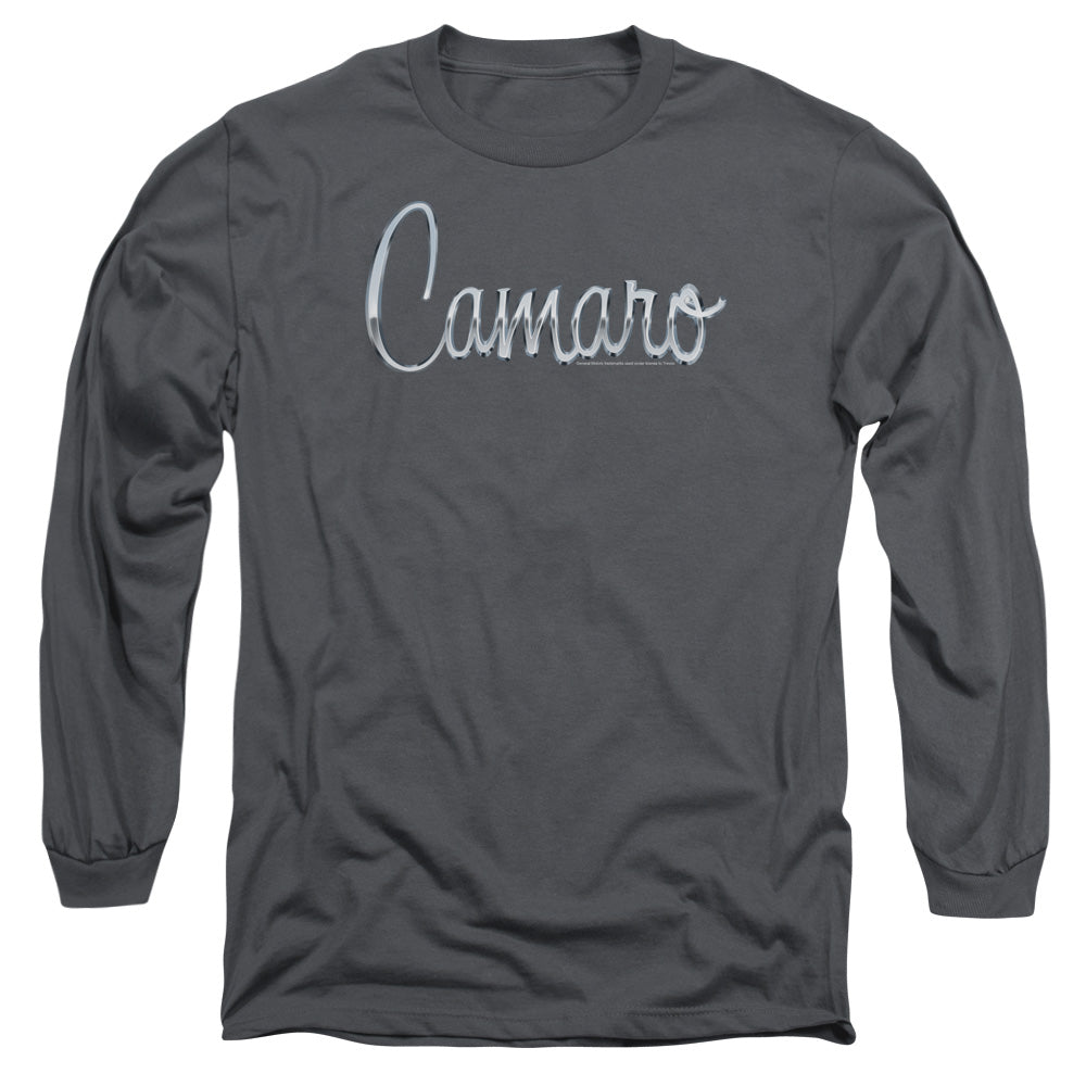 Chevrolet Classic Camaro Metal-Adult Long Sleeve-Charcoal
