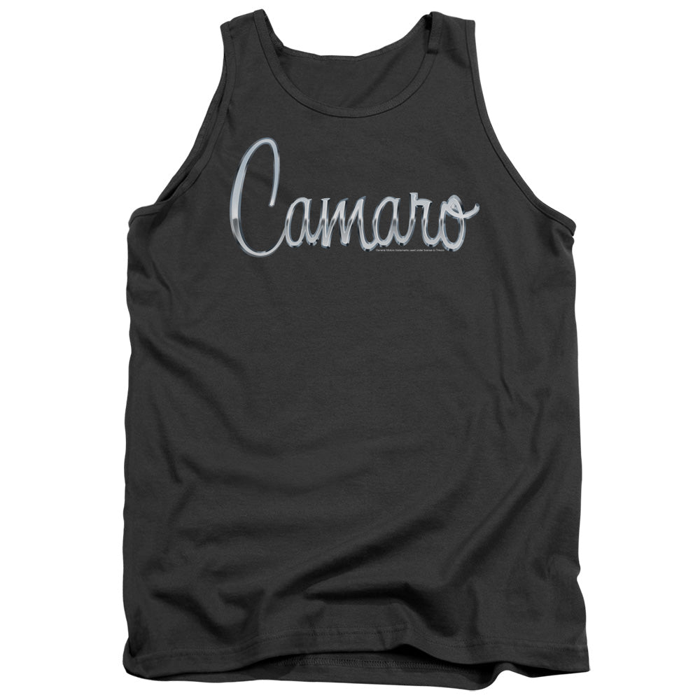Chevrolet Classic Camaro Metal-Adult Tank Top-Charcoal