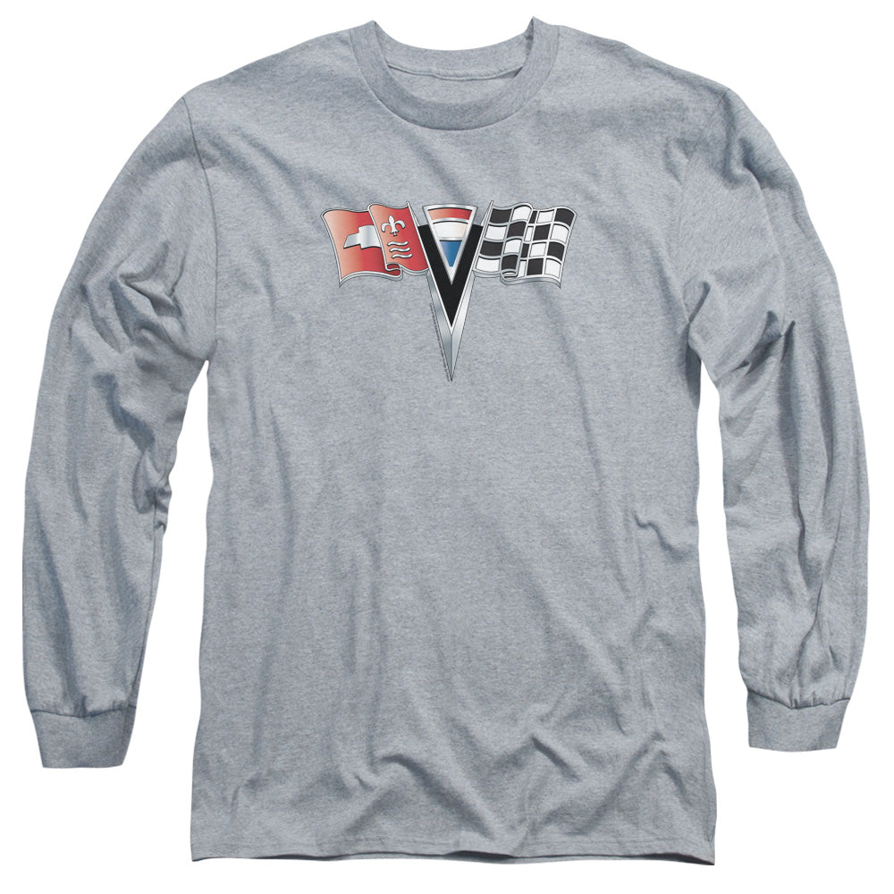 C2 Corvette Nose Emblem-Adult Long Sleeve-Athletic Heather