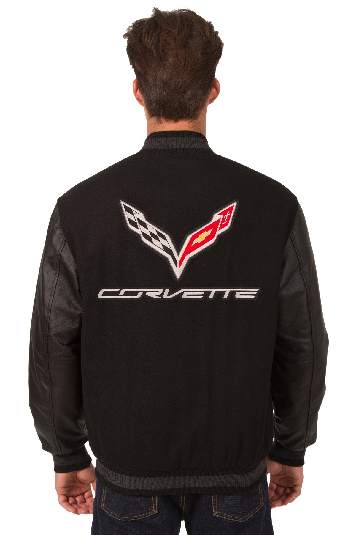 Corvette Reversible Wool and Leather Jacket