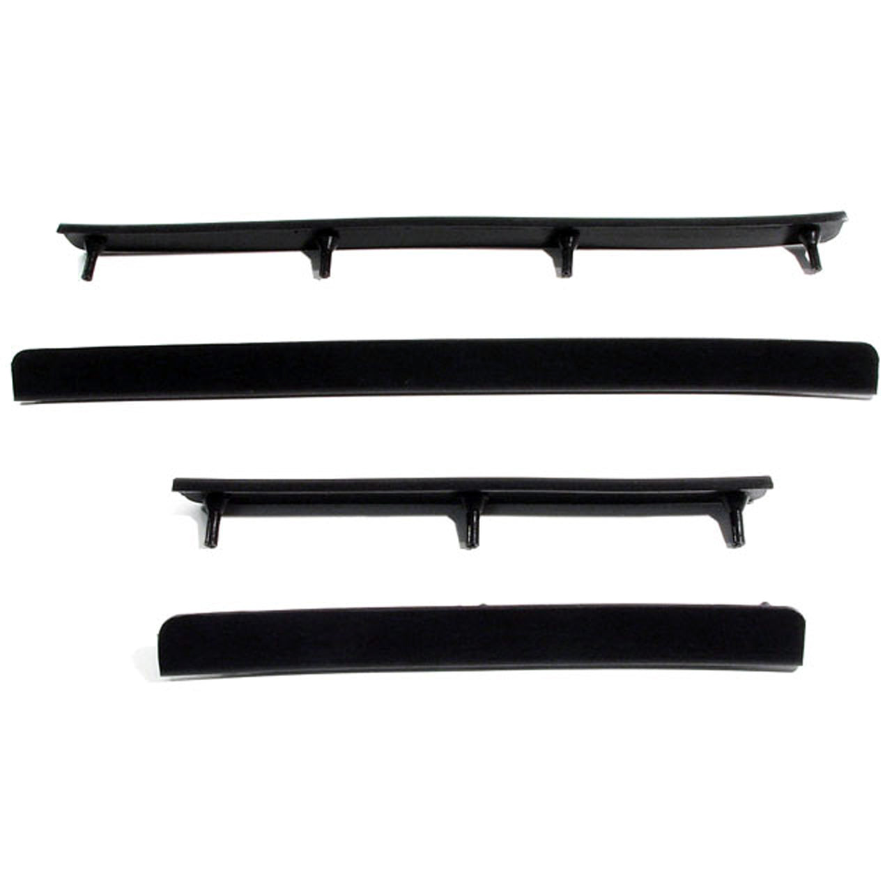 Cs 18 Cowl Seals 2 Pieces - 11" Long, 2 Pieces 6-3/4" Long Plymouth Business 1937-1938, Deluxe 1937-1938