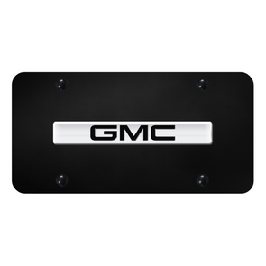 GMC Script License Plate - Chrome on Mirrored