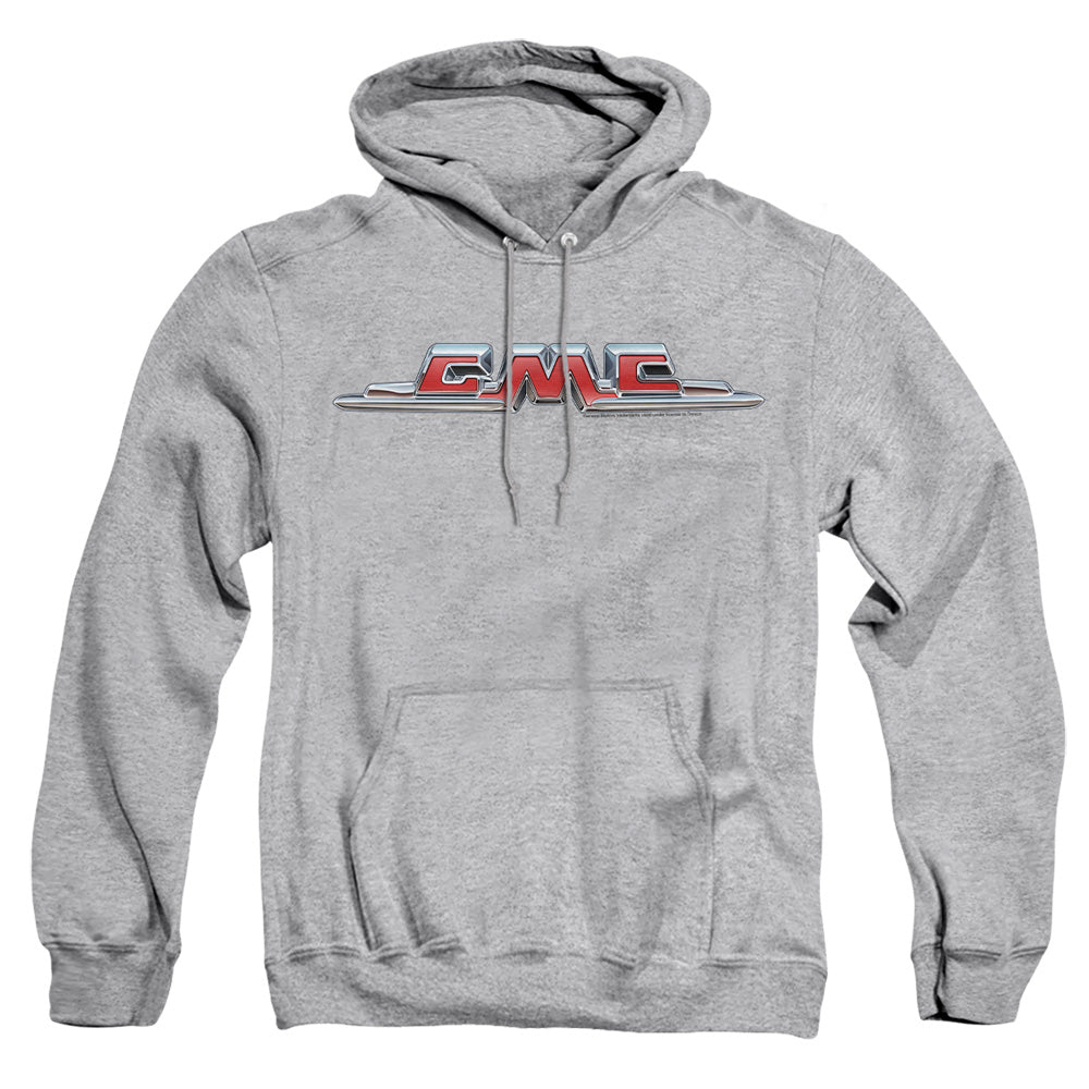 GMC Chrome Logo Adult Pullover Hoodie Athletic Heather