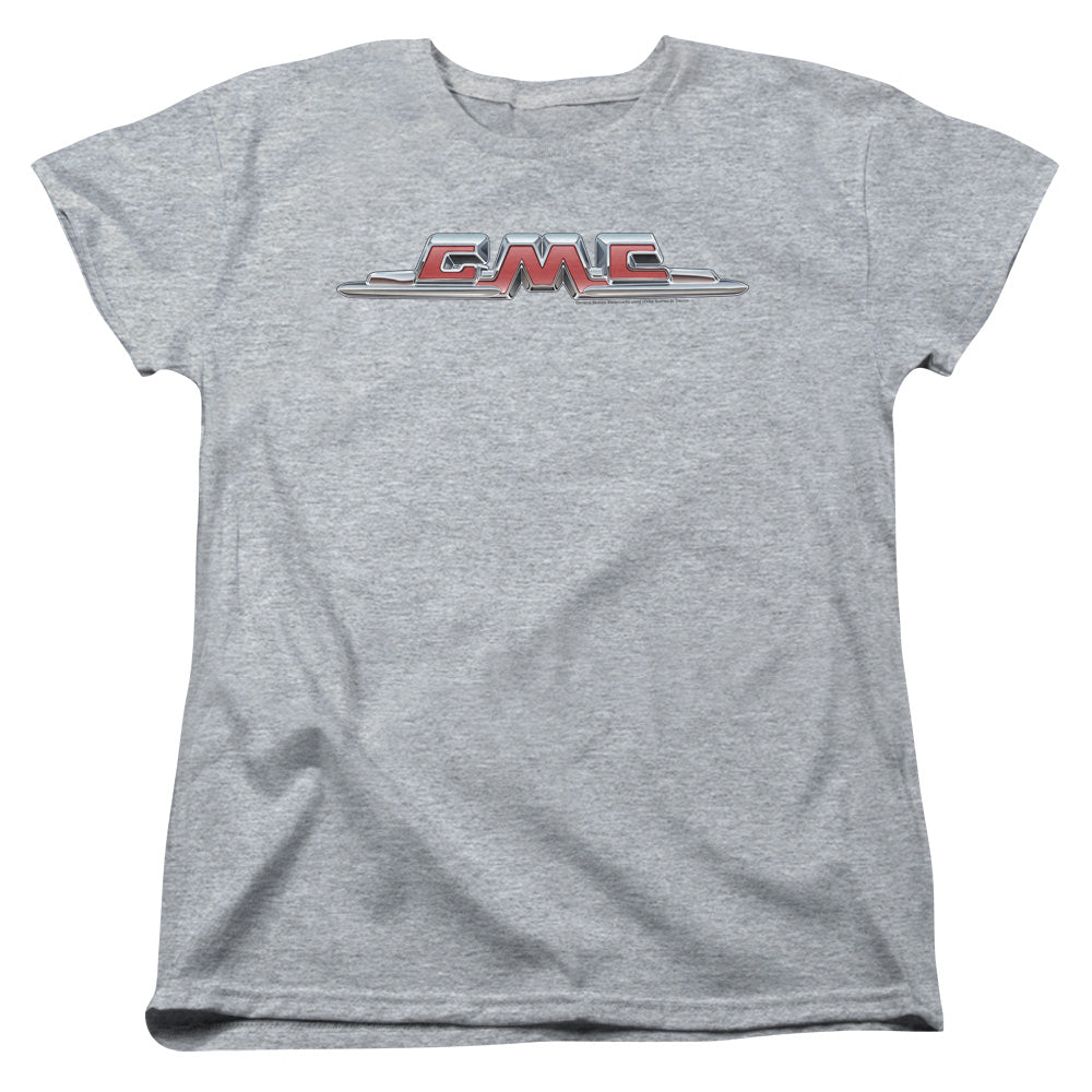 GMC Chrome Logo Women’s Short Sleeve Tee Athletic Heather