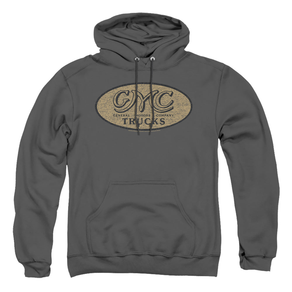 GMC Vintage Oval Logo Adult Pullover Hoodie Charcoal