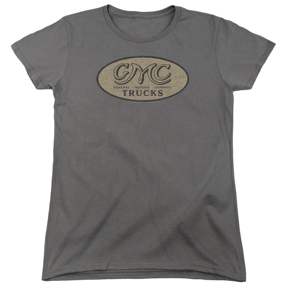 GMC Vintage Oval Logo Women’s Short Sleeve Tee Charcoal