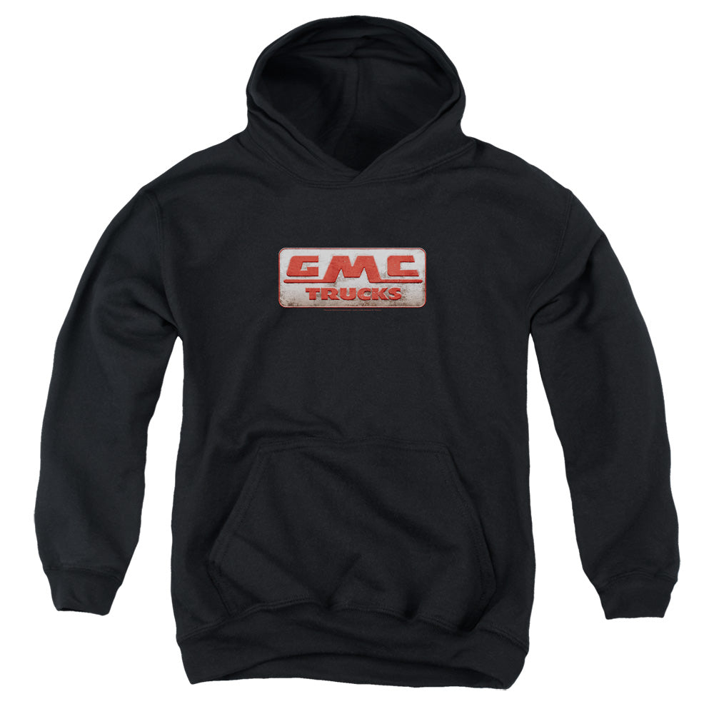 GMC Beat Up 1959 Logo Youth Hooded Sweatshirt Black