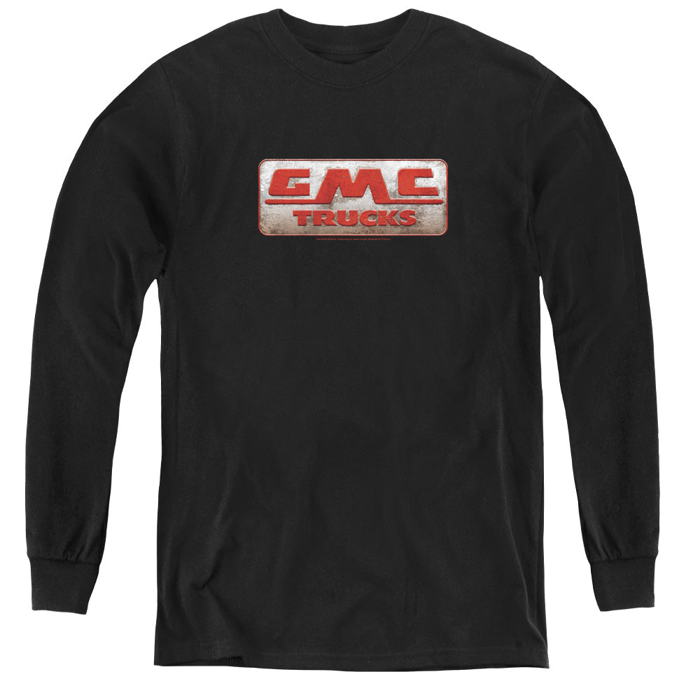 GMC Beat Up 1959 Logo Youth Long Sleeve Tee Black
