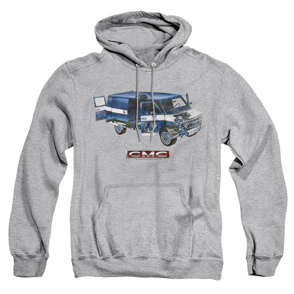 GMC Van Adult Pullover Hoodie Athletic Heather