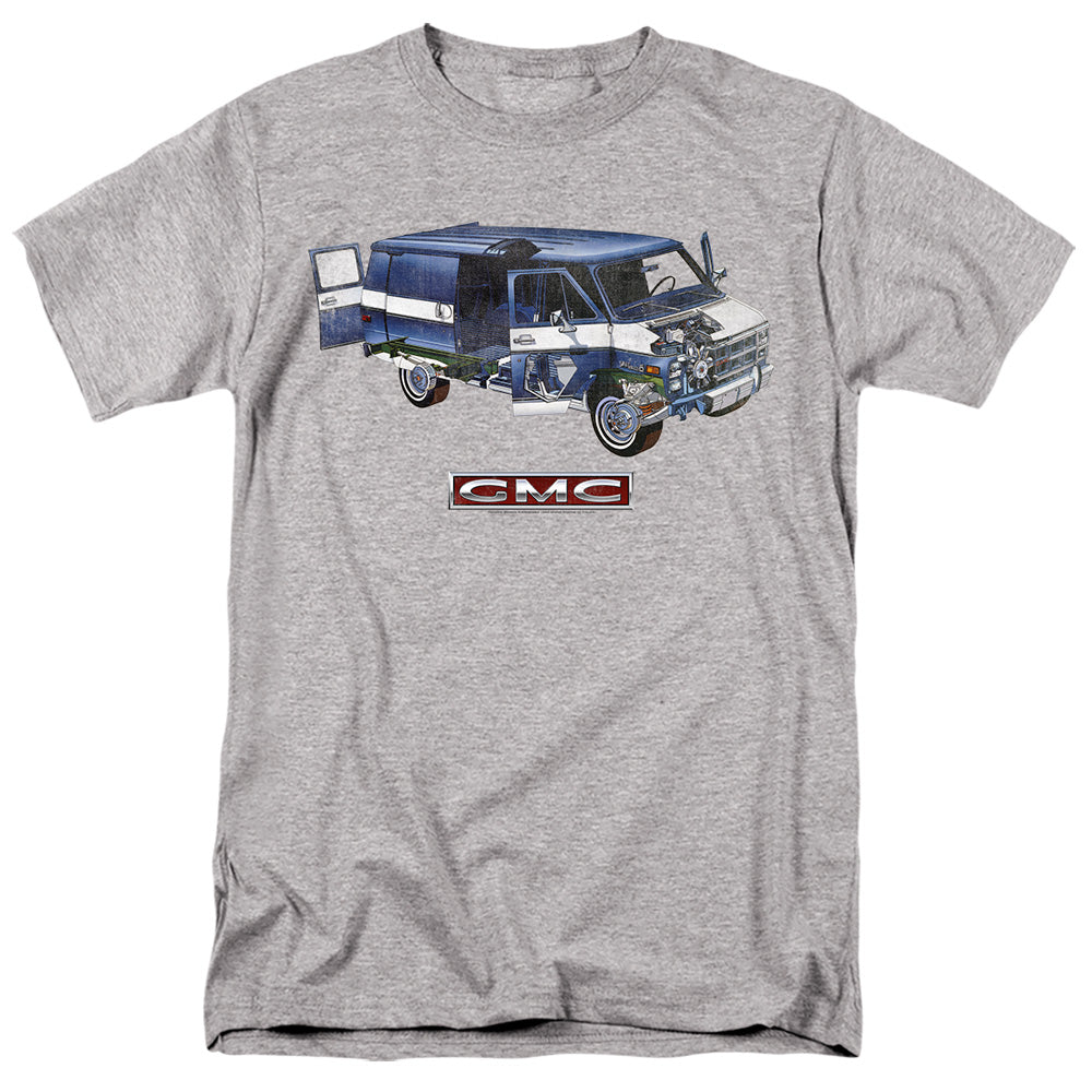 GMC Van Adult Regular Fit Short Sleeve Tee Athletic Heather