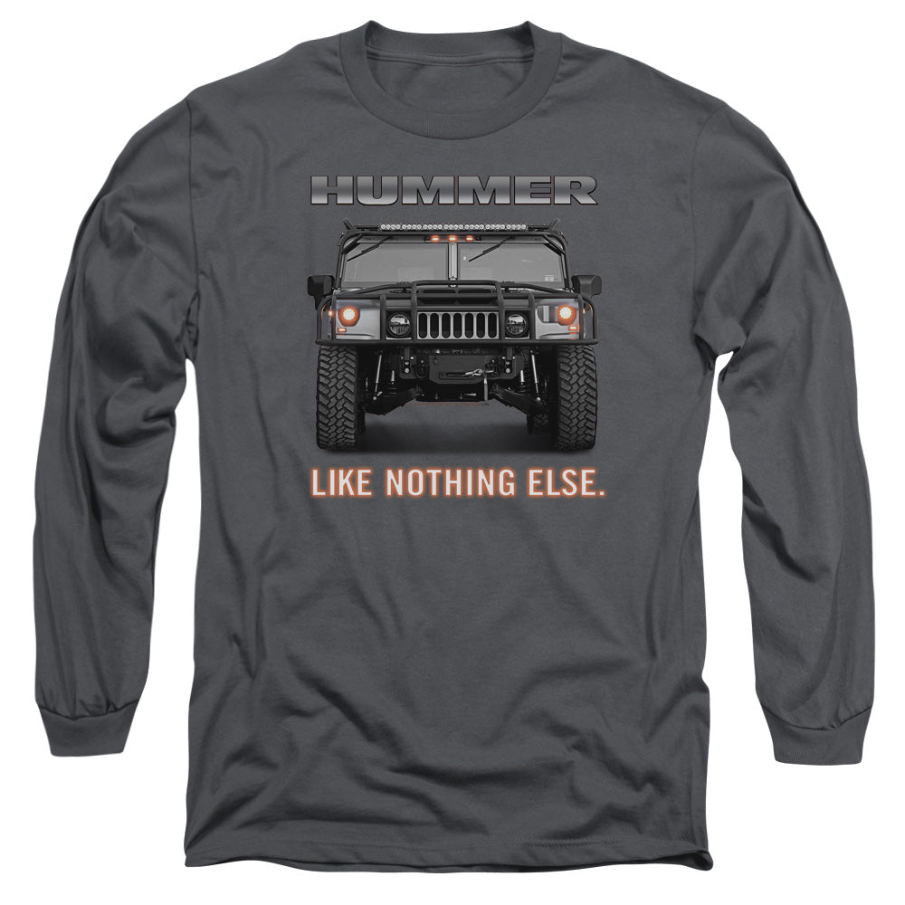 Hummer Like Nothing Else Adult Long Sleeve - Charcoal