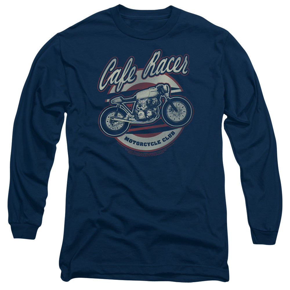 Honda Cafe Racer-Adult Long Sleeve-Navy