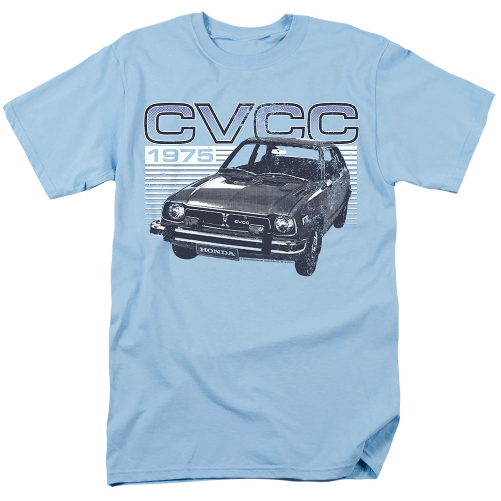 Honda 1975 Civic-Adult Regular Fit Short Sleeve-Carolina Blue