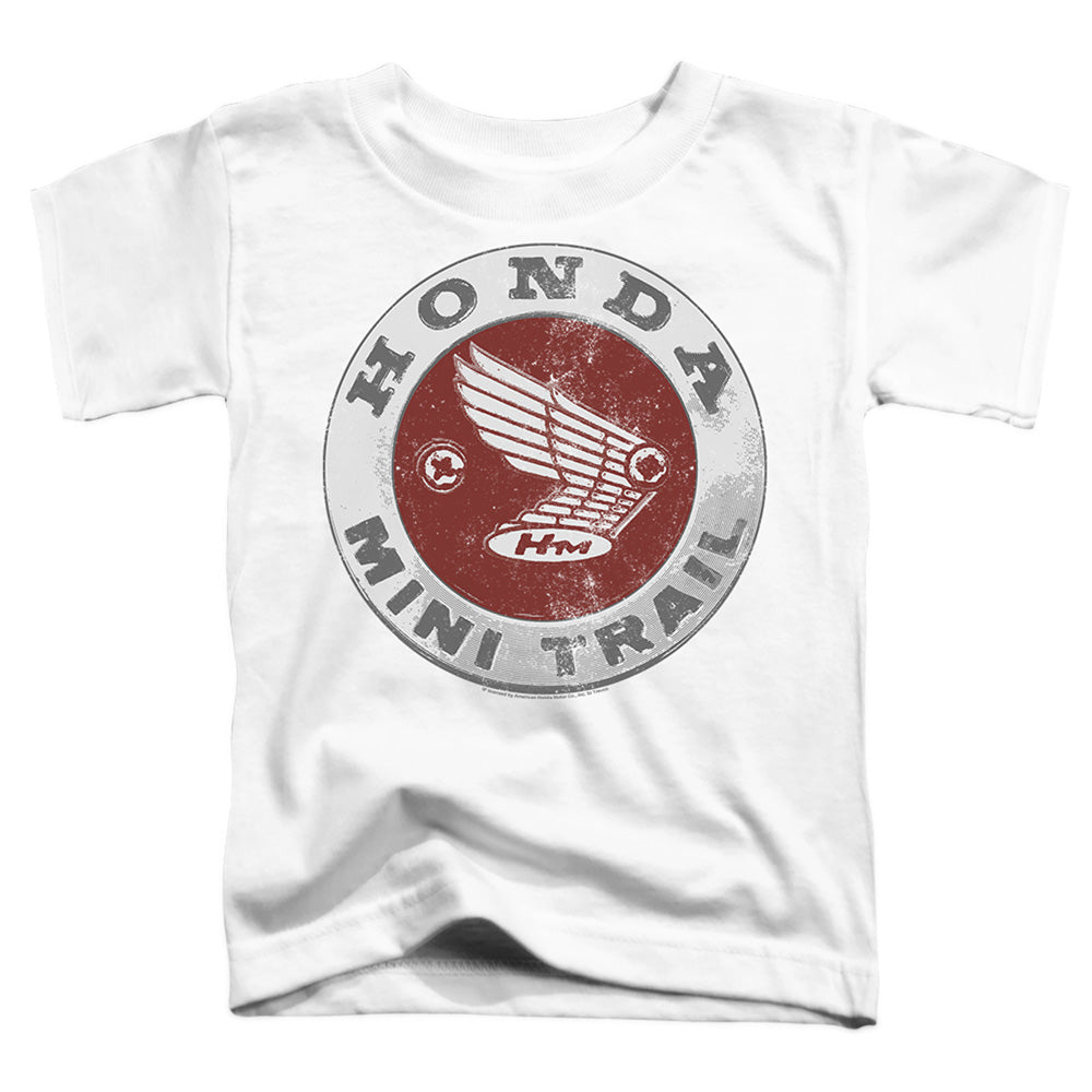 Honda Engraved Mini Trail Badge-Toddler Short Sleeve-White