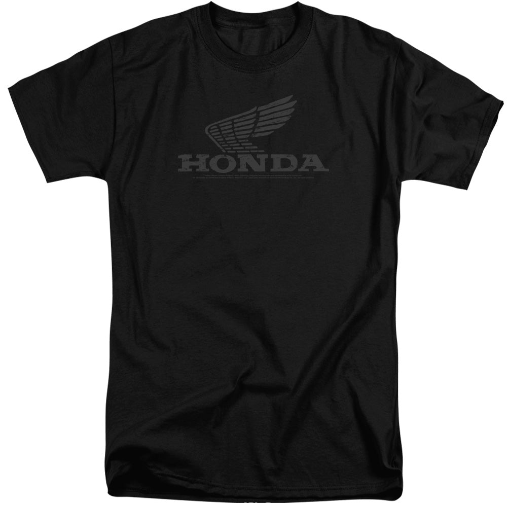 Honda Vintage Wing-Adult Tall Fit Short Sleeve-Black