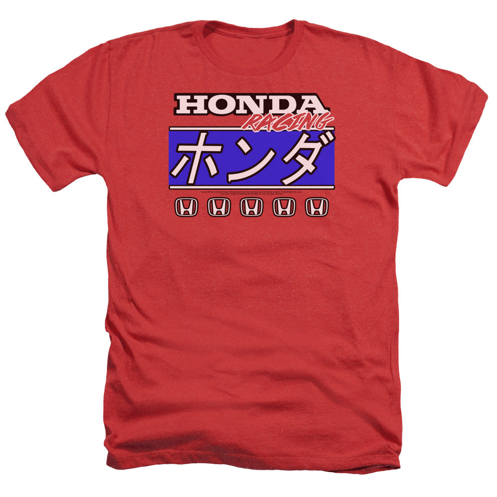 Honda Kanji Racing-Adult Regular Fit Short Sleeve-Red