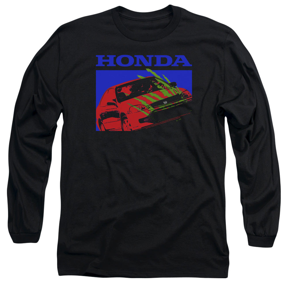 Honda Civic Bold-Adult Long Sleeve-Black