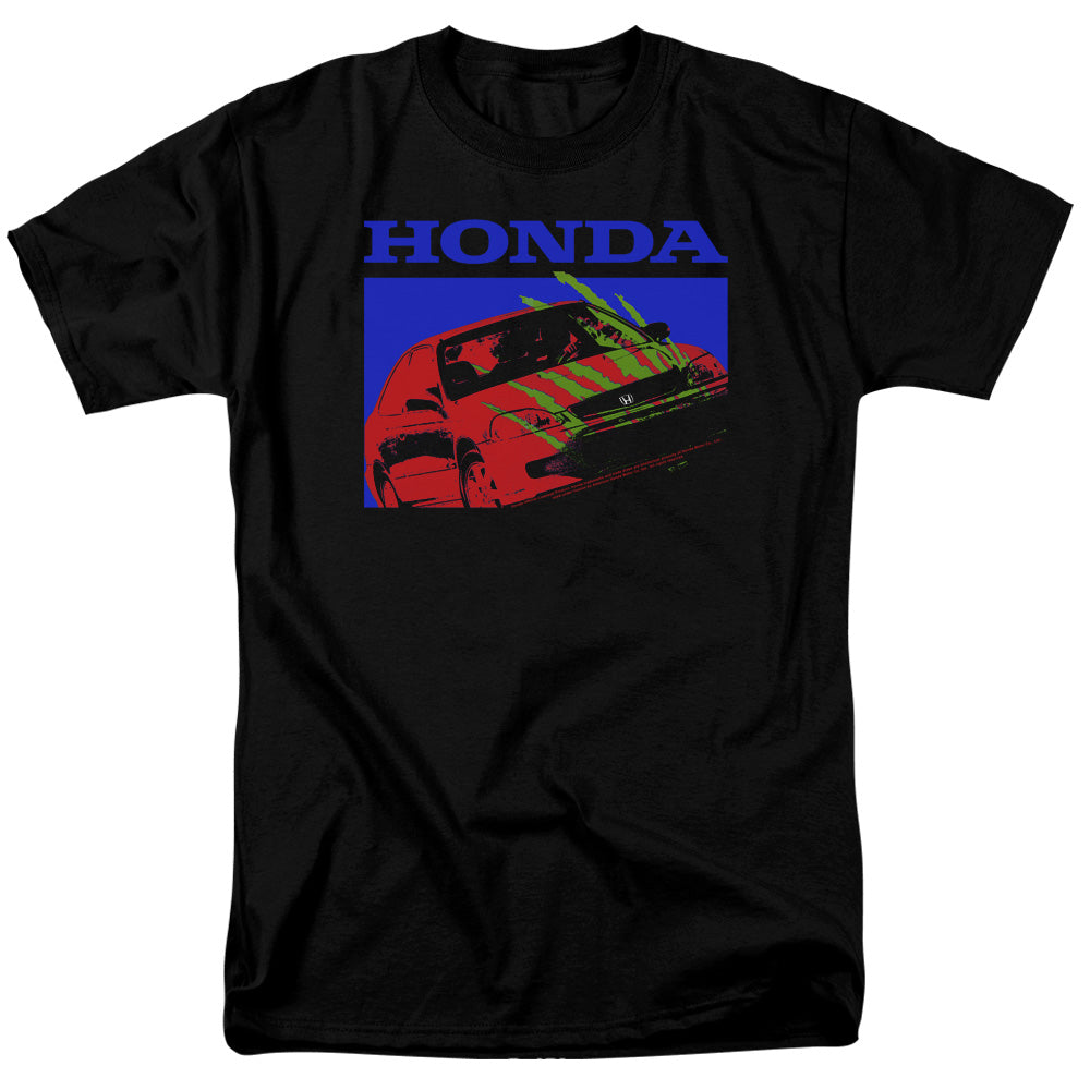 Honda Civic Bold-Adult Regular Fit Short Sleeve-Black