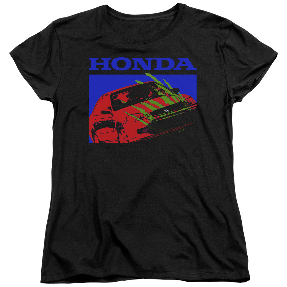 Honda Civic Bold-Women'S Short Sleeve-Black