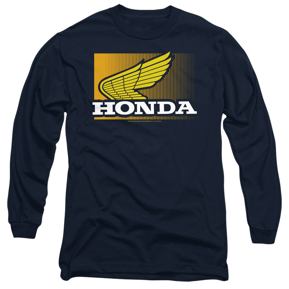 Honda Wing Gradient-Adult Long Sleeve-Navy