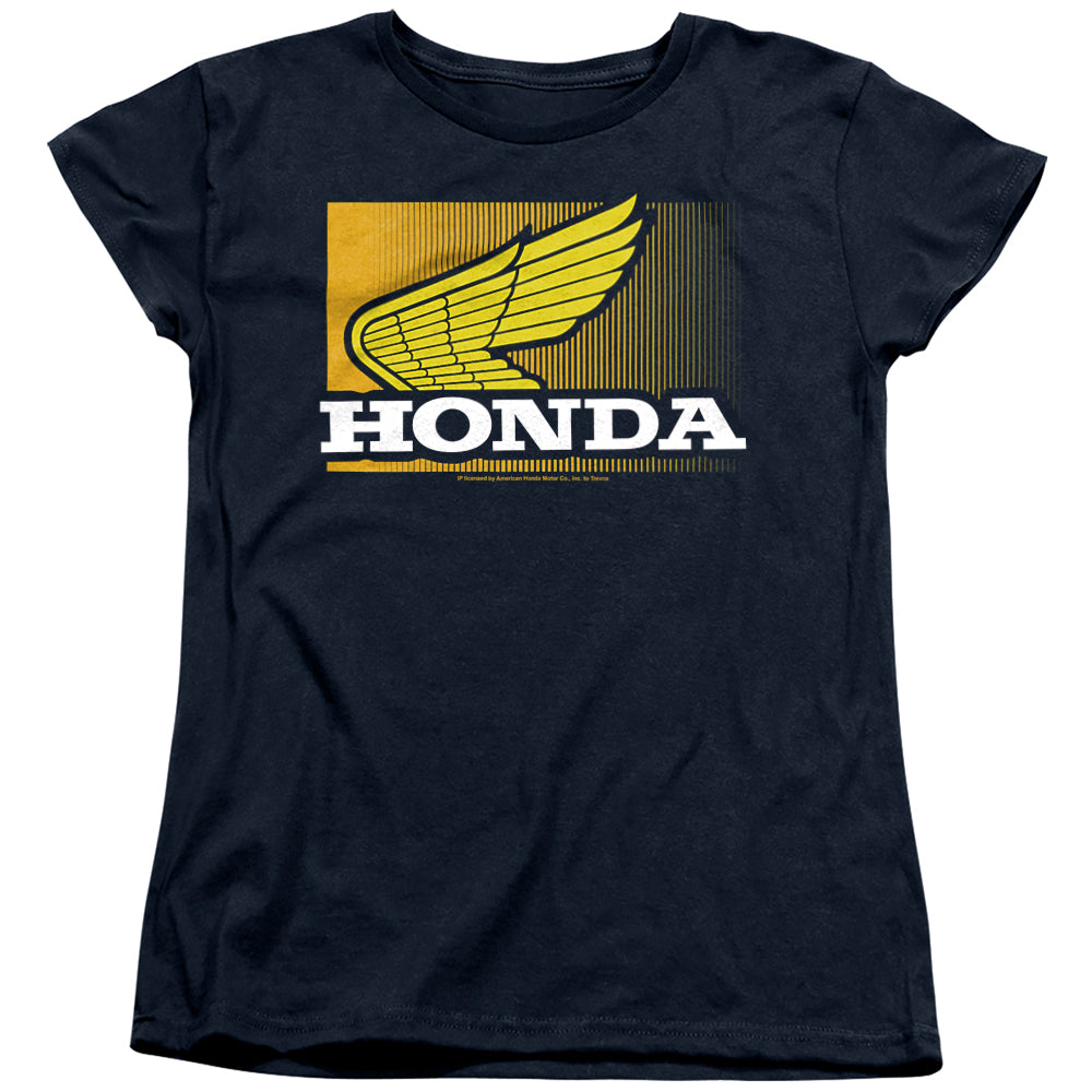 Honda Wing Gradient-Women'S Short Sleeve-Navy