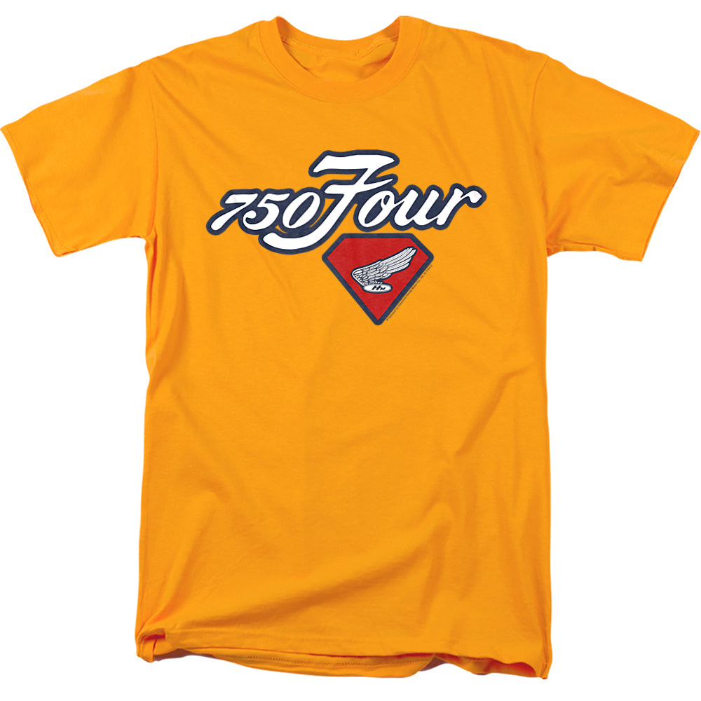 Honda 750 Four Emblem-Adult Regular Fit Short Sleeve-Gold