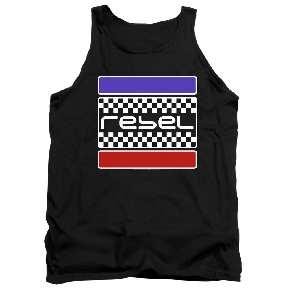 Honda Rebel Checkers-Adult Tank Top-Black