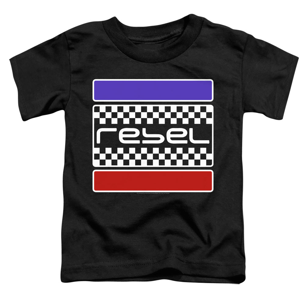 Honda Rebel Checkers-Toddler Short Sleeve-Black