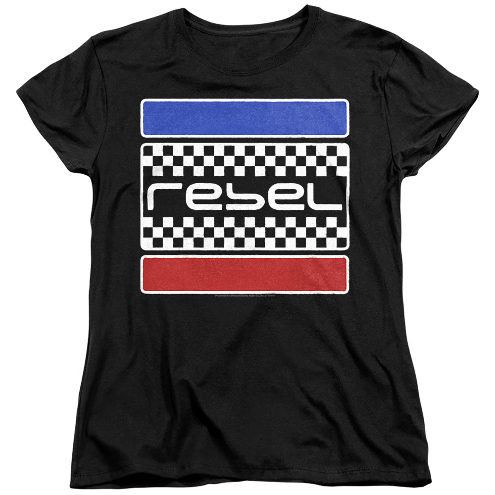 Honda Rebel Checkers-Women'S Short Sleeve-Black