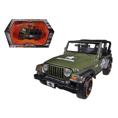 jeep-wrangler-rubicon-harley-davidson-green-1-27-diecast-model-by-maisto