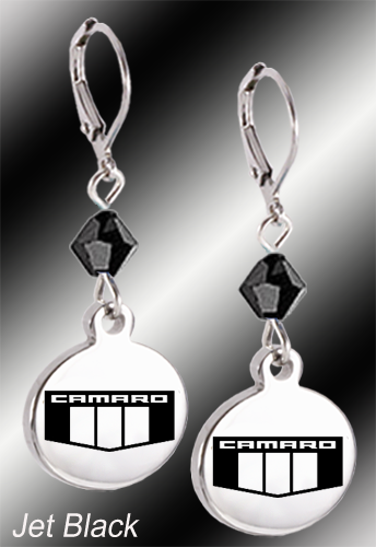 Camaro Emblem | Crystal | 5/8'' Earrings