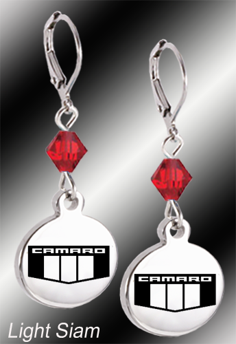 Camaro Emblem | Crystal | 5/8'' Earrings