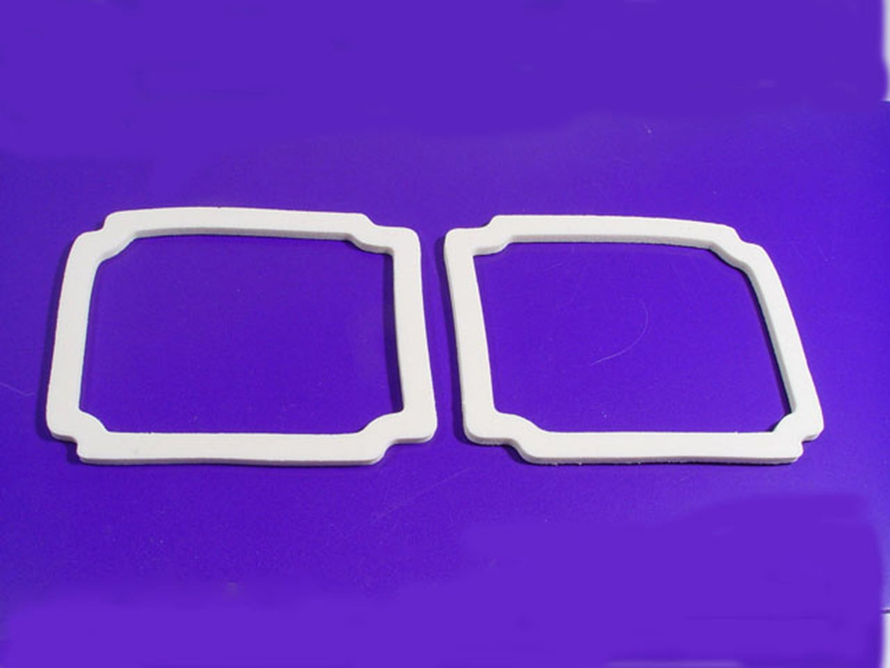 Tail Light Lens Gaskets Fits 67 Chevelle. Made Of White Sponge. Pair