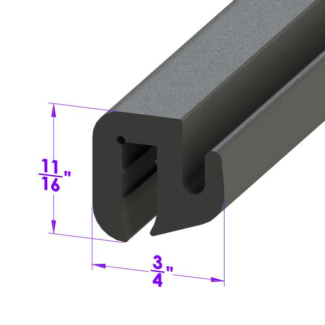 Lp 30-A Windshield And Rear Window Seal Sold By The Foot Chrysler Airflow 1936-1937, Airstream Deluxe Series C-8 1936, Airstream Series C-7 1936