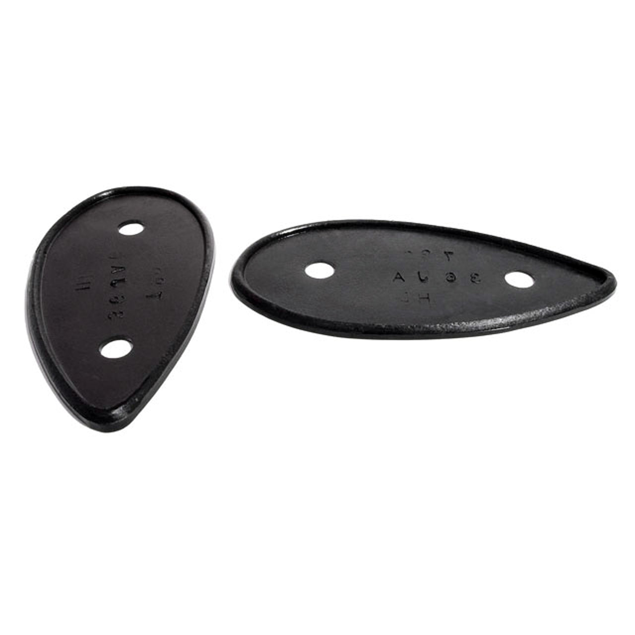 Mp 799-B Headlight Pads 2-5/8" Wide X 5-1/8" Long Pair Jaguar Ss 90 1935, Ss100 1936-1939