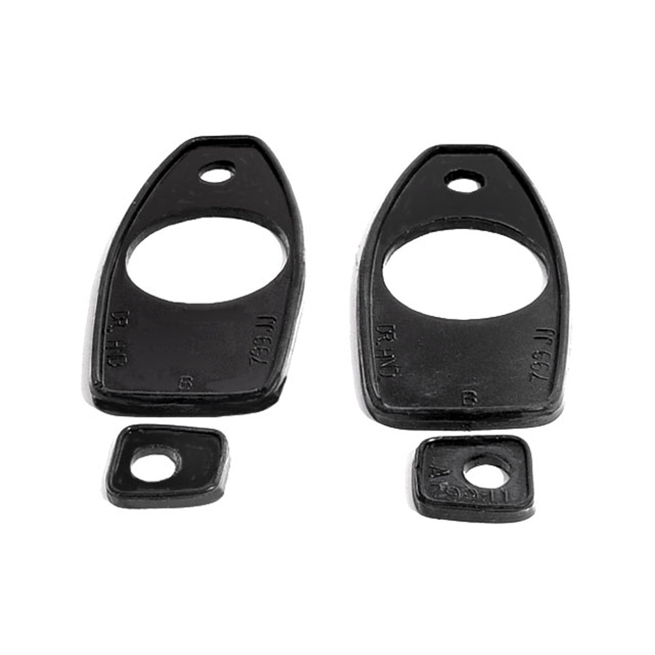 Mp 799-Jj Door Handle Pads 1-1/8" Wide X 2-5/8" Long 4-Piece Set Jaguar 2.4 1956-1957, 3.4 1957-1960, 3.8 1960, Mark Ix 1959-1960