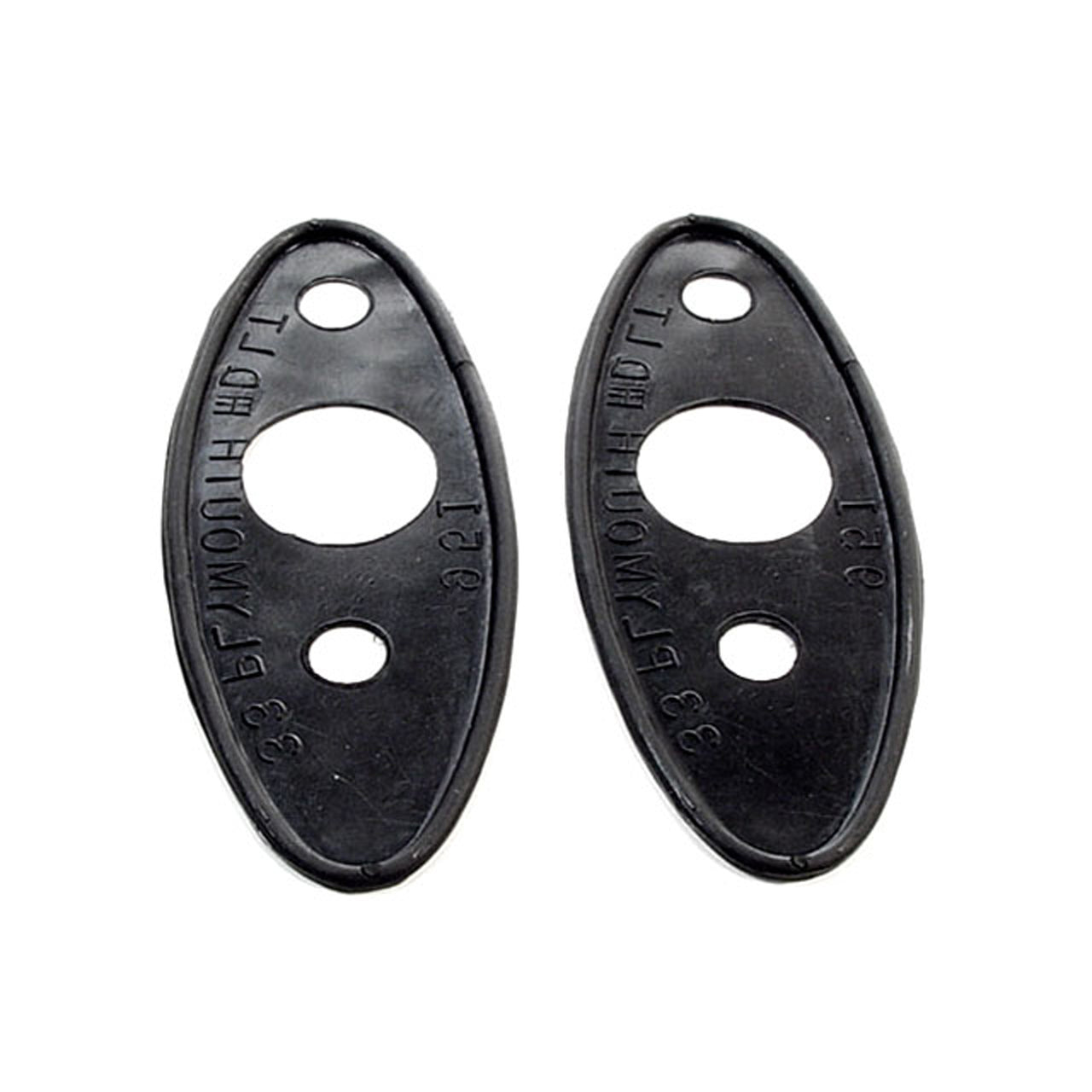 Mp 951 Headlight Pads 1-7/8" Wide X 4-5/8" Long Pair Plymouth Model Pc 1933, Model Pd 1933